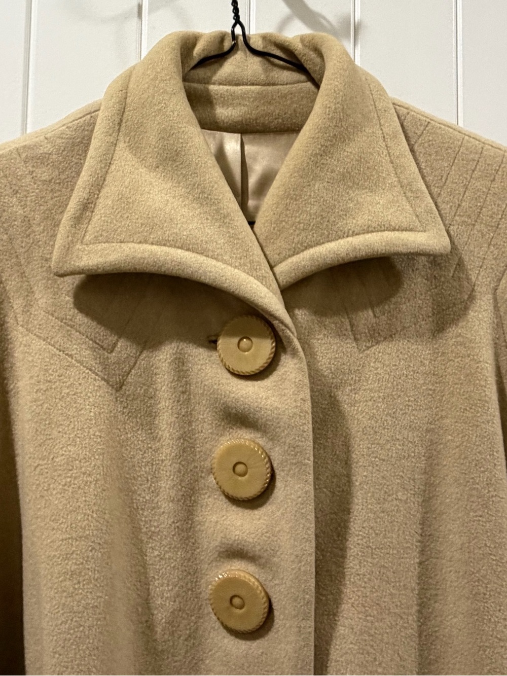 Vintage 1950’s-1960’s Women’s Imported Cashmere and Lambs Wool Long Coat - Picture 2 of 8